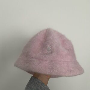 Kangol baby pink Y2K angora hat